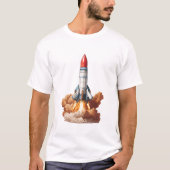 Start Space Rocket T-shirt (Voorkant)