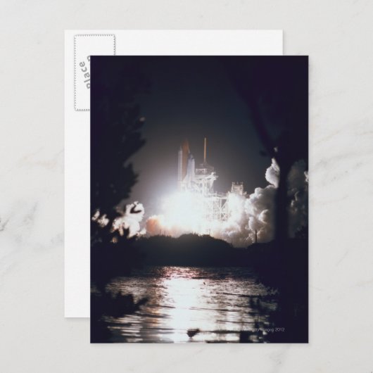 Start Space Shuttle Briefkaart (Voorkant / Achterkant)