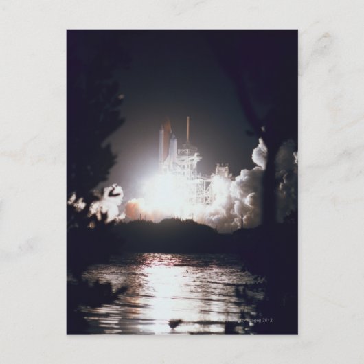 Start Space Shuttle Briefkaart (Voorkant)