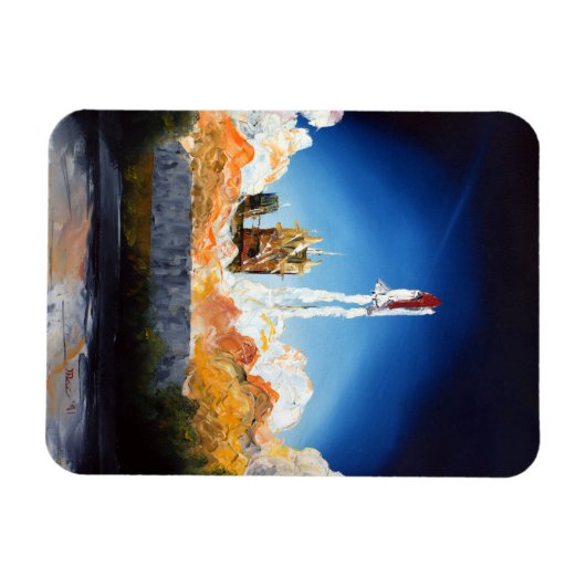 Start Space Shuttle Magneet (Horizontaal)