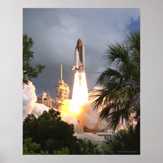 Start Space Shuttle Poster (Voorkant)
