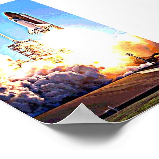 Start Space Shuttle Poster (Hoek)