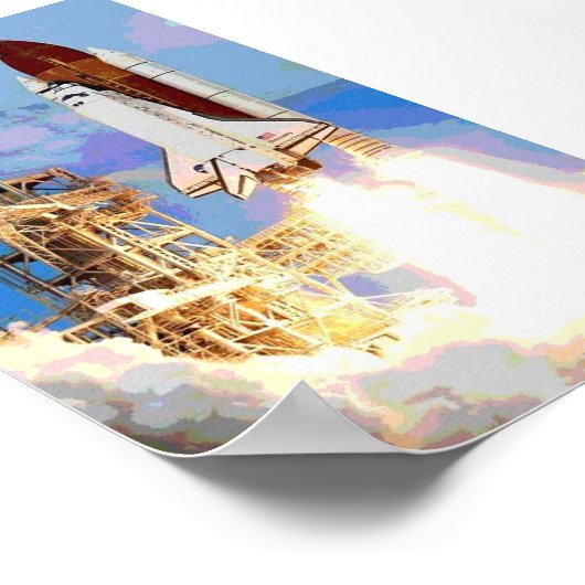 Start Space Shuttle Poster (Hoek)