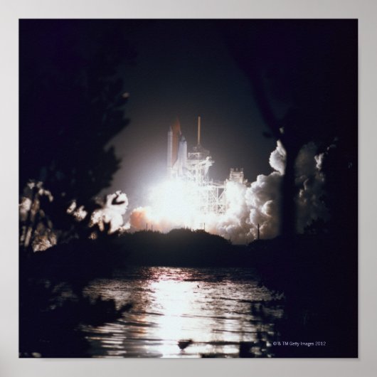Start Space Shuttle Poster (Voorkant)