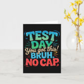 Start State Testing Day Motivatie die je verplette Kaart (Gele Bloem)
