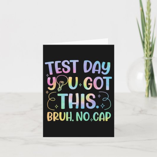 Start State Testing Day Motivatie Je hebt deze BR Kaart (Voorkant)