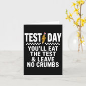 Start State Testing Day Motivatie Je zult het eten Kaart (Gele Bloem)