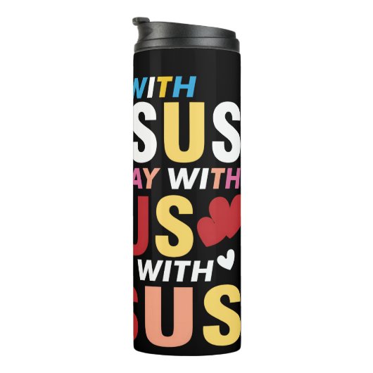 Start Stay End With Jesus Thermosbeker (Geroteerd rechts)