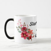 Start Sterke Sip Koffie cool trendy Quotes Magische Mok (Links)