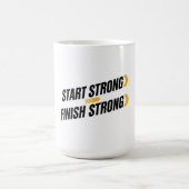 Start Strong Finish Strong Mug Koffiemok (Center)