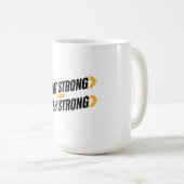 Start Strong Finish Strong Mug Koffiemok (Voorkant rechts)