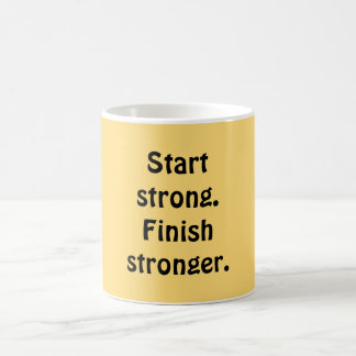 Start strong. Finish stronger. Koffiemok