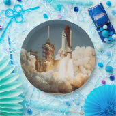 Start STS-6 Shuttle Papieren Bordje (Feest)