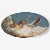 Start STS-6 Shuttle Papieren Bordje (Gekanteld)