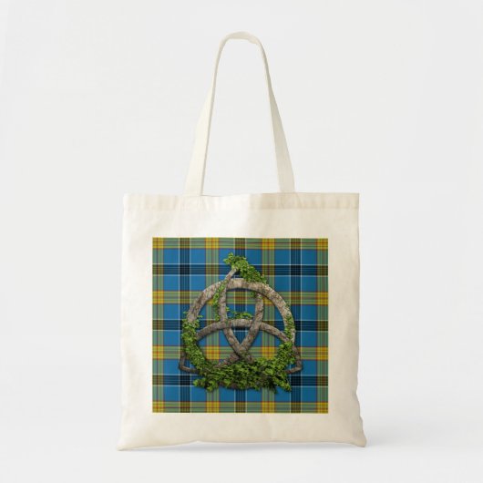 Start Tartan en Keltische Trinity Knot Tote Bag (Voorkant)