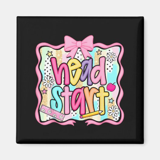 Start Team Thuisonderwijs Leraar Headstart Terug Magneet (Voorkant)