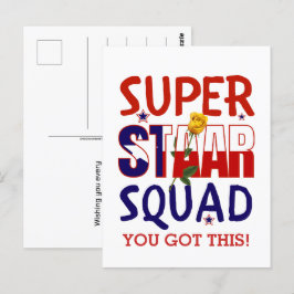 Start Texas Test Day Teacher Motivatie Briefkaart