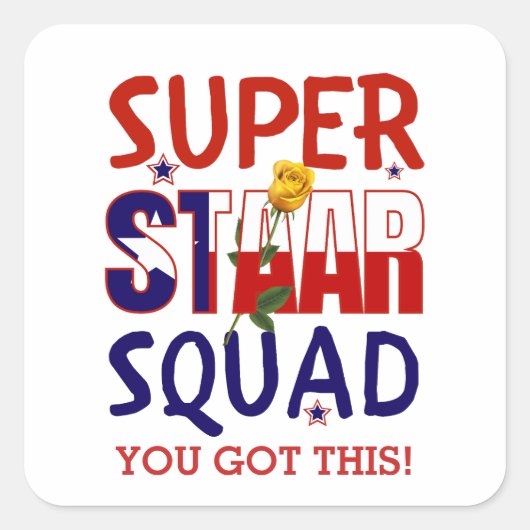 Start Texas Test Day Teacher Motivatie Vierkante Sticker (Voorkant)