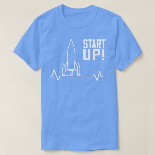Start-up Rocket Entrepreneur T-shirt (Design voorkant)