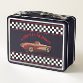 Start uw engine, het rode Corvette metaal (Achterkant)