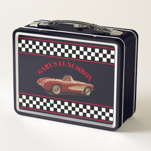 Start uw engine, het rode Corvette metaal (Achterkant)