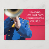 Start uw hoorn op - Band Player Briefkaart (Voorkant)