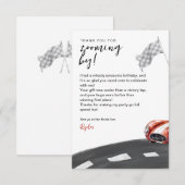 Start uw motor Verjaardag Bedankkaart (Voorkant / Achterkant)