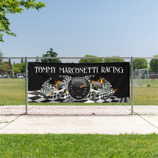 START UW MOTOREN! Auto Racing - Auto-industrie Spandoek (Insitu)