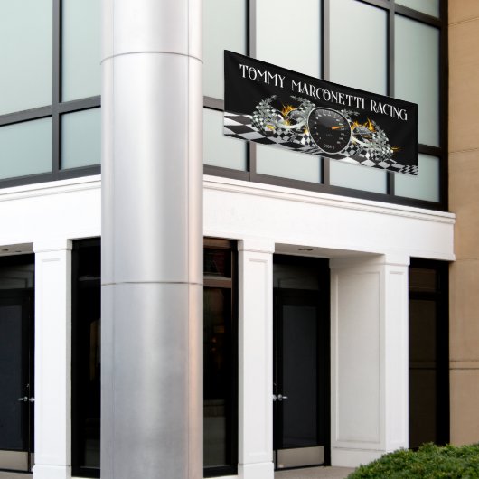 START UW MOTOREN! Auto Racing - Auto-industrie Spandoek (Buitenkant Gebouw)