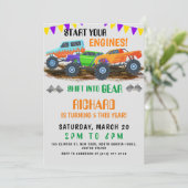 Start uw motoren Grappige Monster Truck Verjaardag Kaart (Staand voorkant)