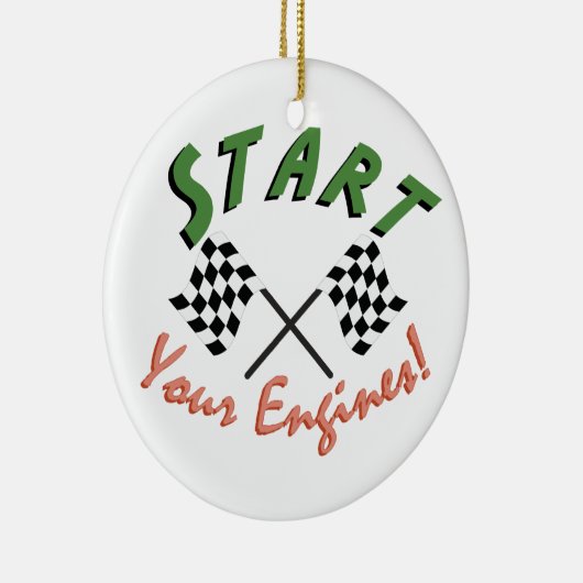 Start uw motoren keramisch ornament (Rechts)