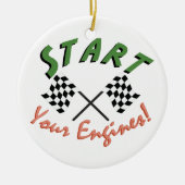 Start uw motoren keramisch ornament (Voorkant)