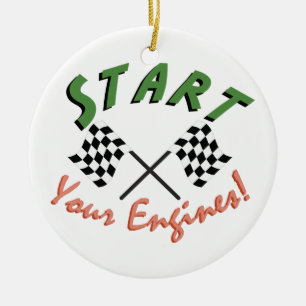 Start uw motoren keramisch ornament
