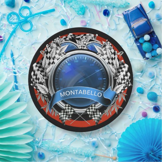 Start uw motoren papieren bordje (Feest)