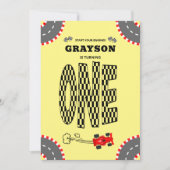 Start uw motoren Racing 1e verjaardag Kaart (Voorkant)