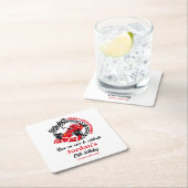 Start uw motoren rode race auto elke leeftijd verj kartonnen onderzetters (Insitu)