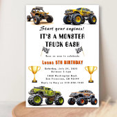 Start uw motoren Trucks Verjaardagsfeest Kaart