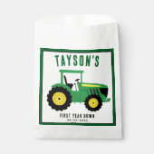 Start uw tractor 1e verjaardag | Boerderij Thema Bedankzakje (Voorkant)
