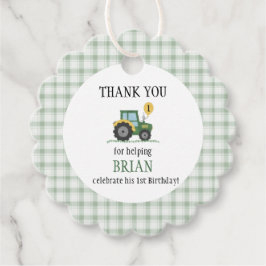 Start Uw Tractor Dank U Favor Tags Bedankjes Labels