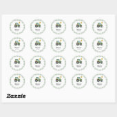 Start Uw Tractor Ronde Sticker (Vel)