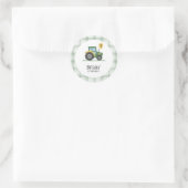 Start Uw Tractor Ronde Sticker (Tas)