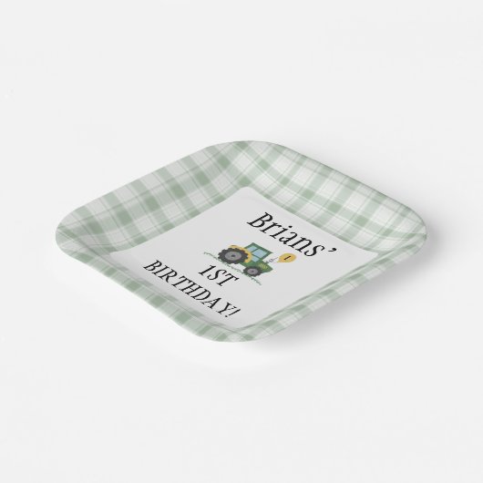 Start uw Tractor Square Paper Bord (Gebogen)