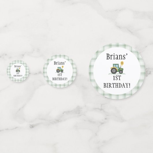 Start uw trekker tafel Confetti (Voorkanten)