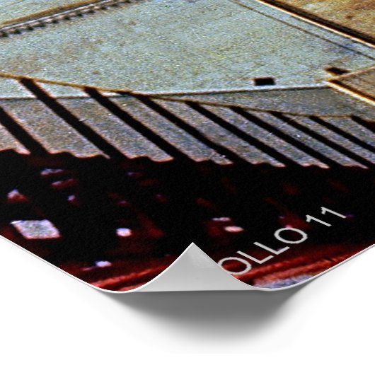 Start van de eerste Mannen op de maan - Apollo 11 Poster (Hoek)