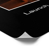 Start van de Spitzer Infrarood Space Telescope Poster (Hoek)