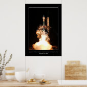 Start van de Spitzer Infrarood Space Telescope Poster (Keuken)