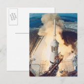 Start van een Rocket Briefkaart (Voorkant / Achterkant)