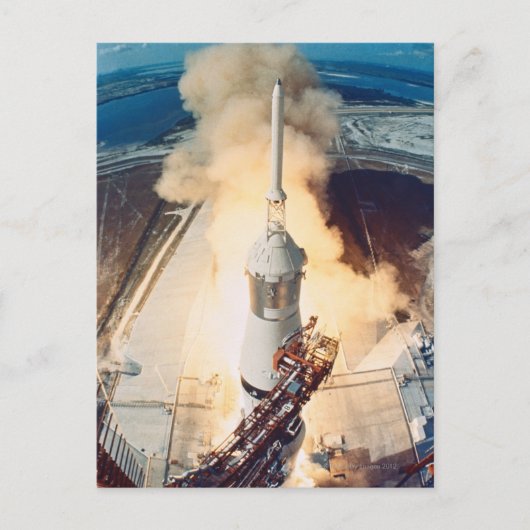 Start van een Rocket Briefkaart (Voorkant)