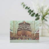 Start van H.M.S. Royal Albert, Screw Steamer Briefkaart (Staand voorkant)