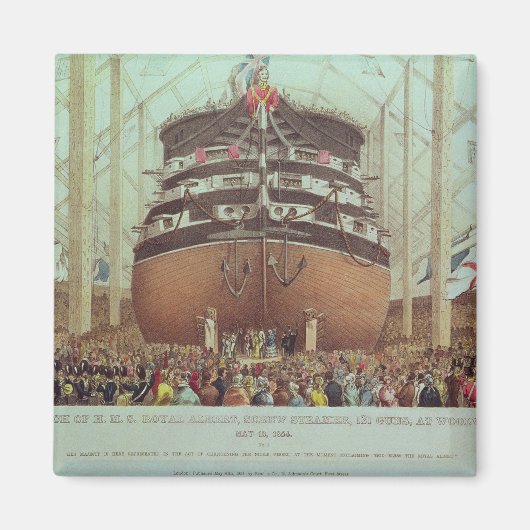 Start van H.M.S. Royal Albert, Screw Steamer Magneet (Voorkant)